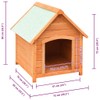 vidaXL Dog House - Solid Pine & Fir Wood Construction