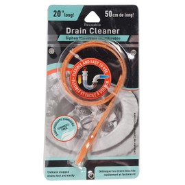 Jacent Reusable Flexible Drain Cleaner Snake, 20 Inches Long - 1 Pack