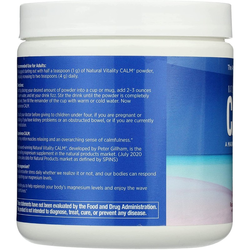 Natural Calm Raspberry Lemon-8 oz Brand: Natural Calm by Natural