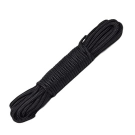 ESW LEISURE Guyline Rope For Tents Awning Camping Strong Lightweight Paracord Guy Ropes Guy Lines Fishing Outdoor Umbrella Bivvy Caravan Gazebo Tarp Windbreak Cord Line (Black, 10 Metres)
