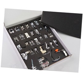 TEHAUX 32pcs Multifunctional Sewing Machine Presser Foot Set Accessories Kit Compatible Low- Machines for All Your Sewing Needs