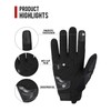 BORLENI Motorcycle Gloves Breathable Motorcycle Gloves Leather Full Finger Knuckle