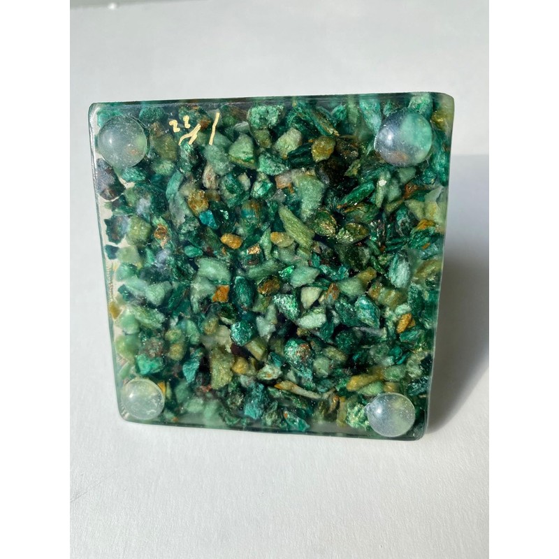 Green Fuchsite Pyramid Crystal Orgone Generator Energy Accumulator PERFECT GIFTING