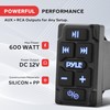 Pyle Rocker Switch Wireless BT Audio Controller, Waterproof Rated Marine