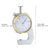 Thickness Gauge Round Dial Accuracy Measuring Tool Flat Pointed Head