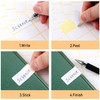 38x19mm,1200PCS Matte White Labels Stickers Small Sticky Labels Name Labels