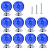 IEIK 10 PCS Crystal Cabinet Knobs Round Glass Bubbles Dresser