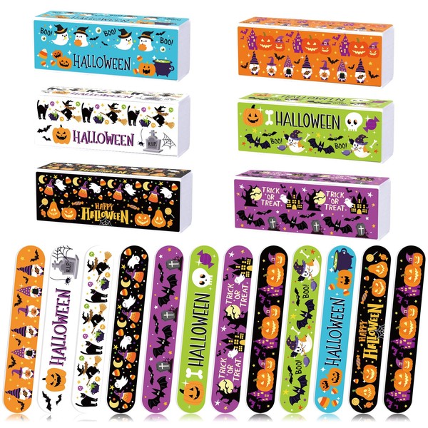 Leriton 18 Pcs Halloween Gifts Halloween Nail File and Buffer