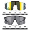 AYNKH 2 x Sport-Sonnenbrille, UV400-Brillen, MTB-Rennrad, MTB-Brille, polarisierte Fahrrad-Windschutzscheibe, Skibrille