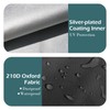 TUAKIMCE 260L Large Storage Bags, 210D Waterproof Dust-proof Duvet Storage