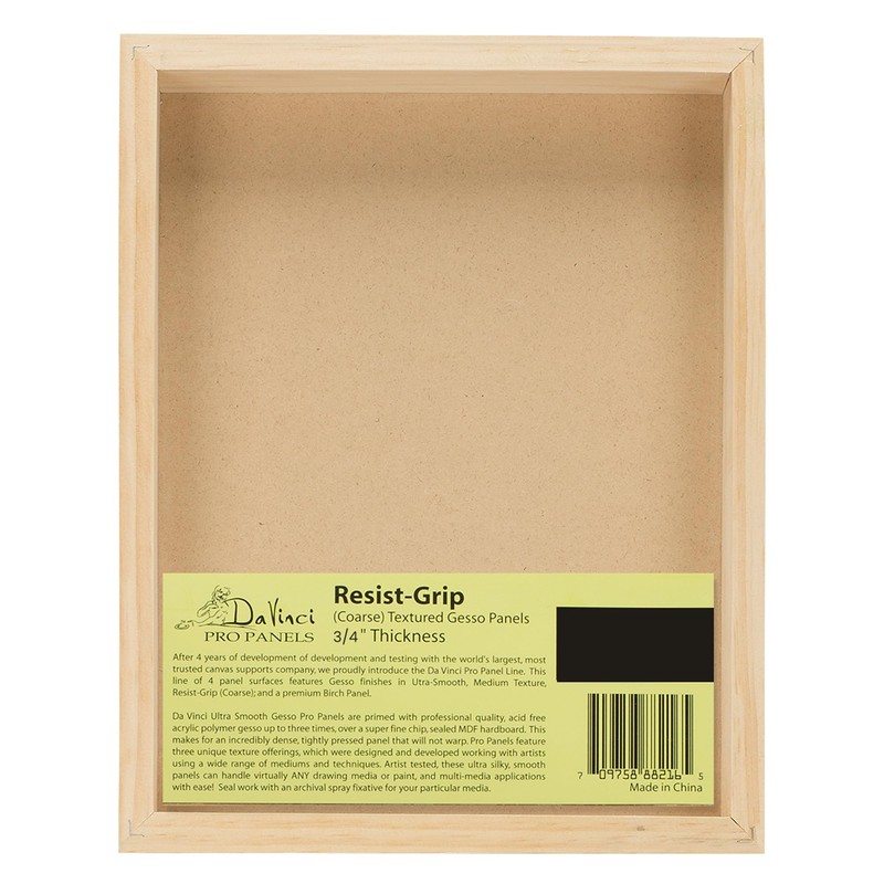 Da Vinci Pro Resist-Grip Coarse Textured Gesso Board, 18x24, 3/4"
