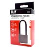 SCAN SCAPLSS50LS Stainless Steel Padlock, Silver