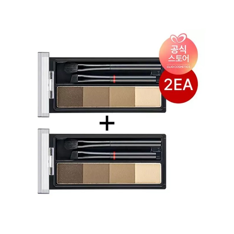 Clio [클리오] 킬브로우쉐이핑파우더브로우X2 [02 애쉬 쿨 브라운] [Clio] Kill Brow