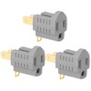 (3 Pack) 3-Prong to 2-Prong Adapter Polarized Grounding Converter 3