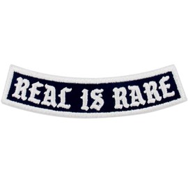 EmbTao Real is Rare Embroidered Iron On Sew On Patch
