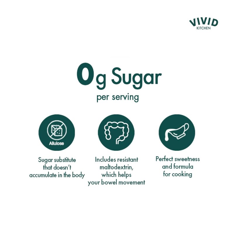 VIVID KITCHEN Keto Allulose Syrup – 12.8 fl oz |