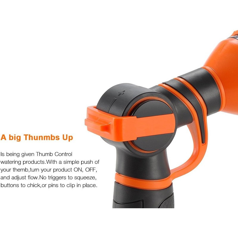 Giraffe Tools Garden Hose Nozzle 9 Adjustable Spray Modes Water