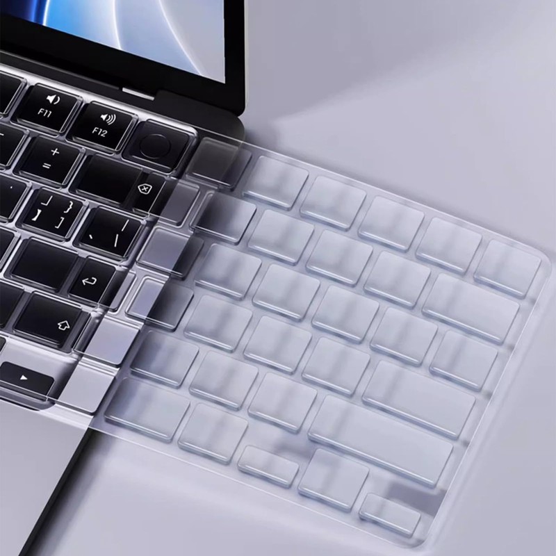 Bestac Ultra Thin Clear Keyboard Cover, Compatible with 2021-2025 M1/M2/M3/M4/M5
