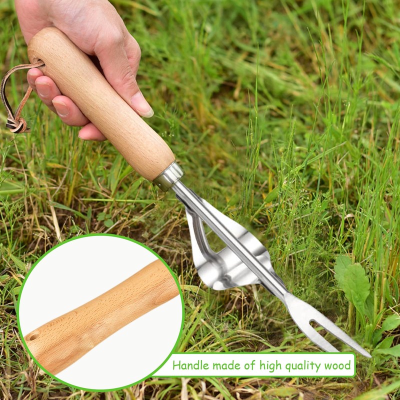 Pack of 2 Weeder Stainless Steel, Dandelion Cutters, Root Weeder