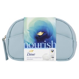 Dove Nourish On-the-Go Essentials Gift Set in a mini washbag skincare gifts for her 2 piece