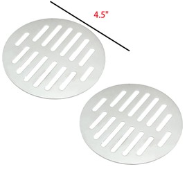 GZWZH Silver Stainless Steel Kitchen Round Floor Drain Sheet Cover Diameter 4.5 Inch Universal Balcony Sink Filter Cap Suitable for Toilet and Bathroom