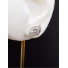 Unbranded 18k Gold Plated Sterling Silver Moissanite Twisted Sparkle Stud