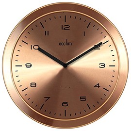 Acctim Dalston Stylish Spun Metal Case Quartz Wall Clock