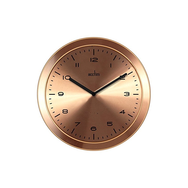 Acctim Dalston Stylish Spun Metal Case Quartz Wall Clock