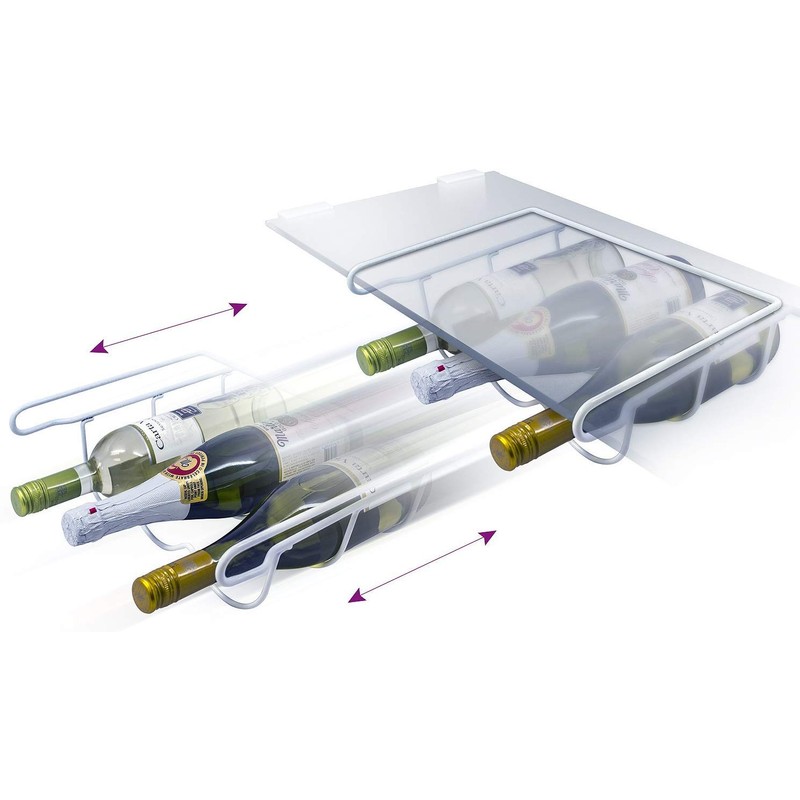 Sorbus® Fridge Wine Rack- Refrigerator Bottle Rack Holds 3 Bottles