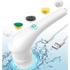 N/A Electric Spin Scrubber, Cordless Shower Scrubber with Rechargable Battery