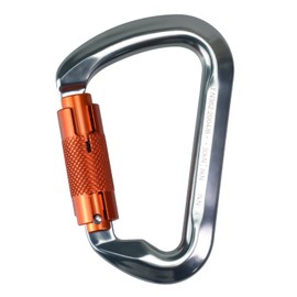 SEPEAK UIAA CE 30kN Climbing Carabiner Clips, Professional Heavy Duty Twist Locking Carabiners for Climbing,Mountaineering, Rappelling, Camping, Hiking, Swings, Large D Ring Hooks