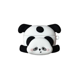 TSVSXS Cute Case Compatible with AirPods 4 with Active Noise Cancellation with Keychain, Solft Silicone Cartoon Anime Panda Protective Cover Compatible with AirPods 4