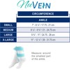 NuVein Compression Socks Mid Calf Crew Length 15-20 Mmhg Graduated