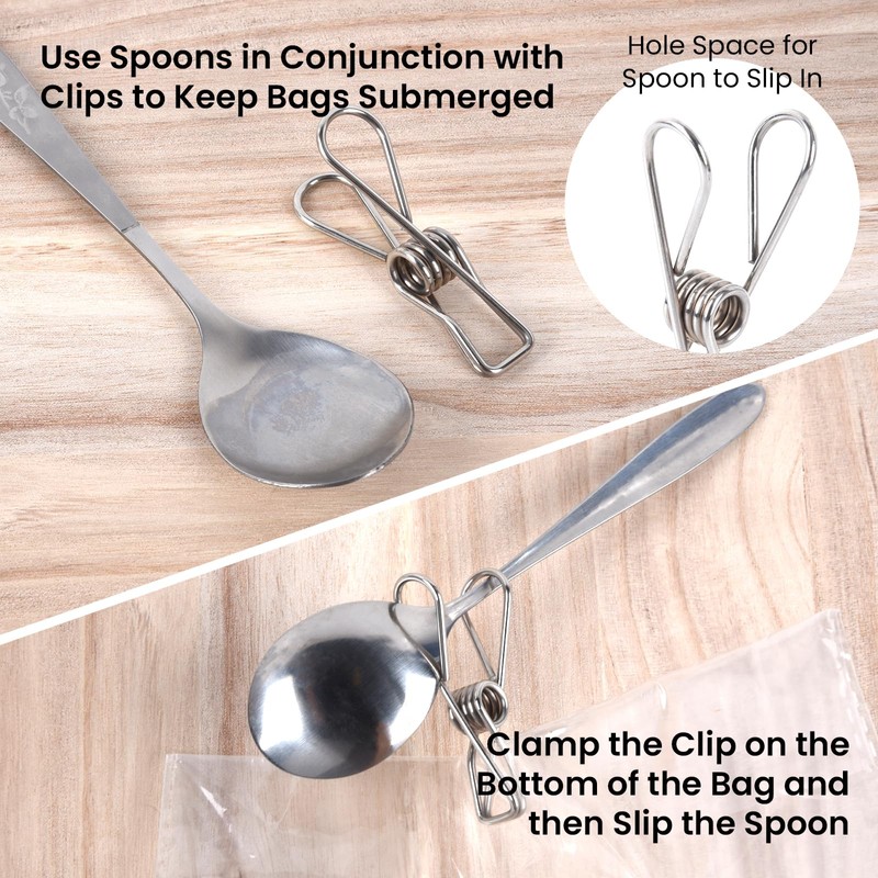 15 Pack Sous Vide Cooking Clips for Immersion Circulator, Sous