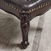 ZIRKOOON Small Foot Stool Square Leather Ottoman Foot Rest Cushion