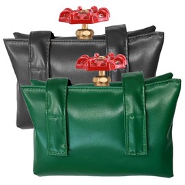 POPOYU 2PCS Outdoor Tap Cover for The Winter,Outside Black or Green Tap Cover Jacket Will Protect Your Outside Tap,Insulated Protector Tap Frost Protector Cover,Waterproof Thermal Tap Cosy Cover