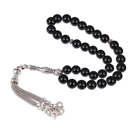 HEALLILY Prayer Beads 33 Worry Beads Bracelet Tesbih Tasbih Tasbeeh Misbaha Masbaha Subha Sebha Rosary Meditation Hand Chain for Islamic