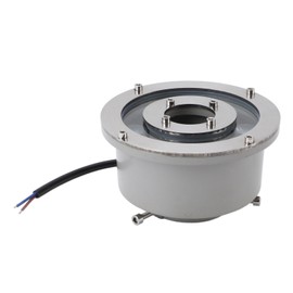 LED Fountain Light Stainless Steel High Brightness Submersible Underwater Landscape Spotlight for Garden Pond Pool (Warm White 6W)