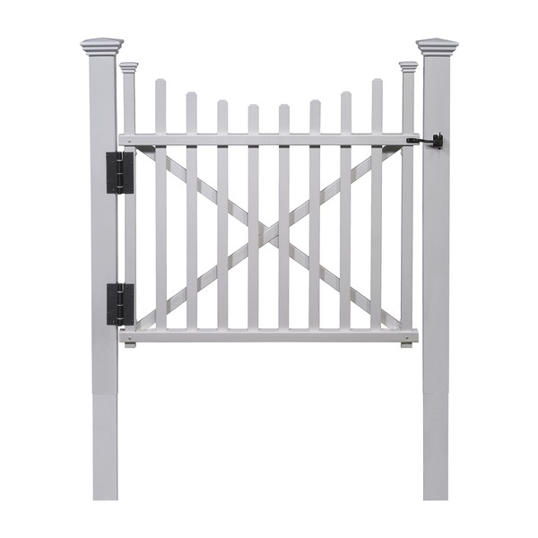 Zippity Outdoor Products ZP19019 Manchester Vinyl Gate, White