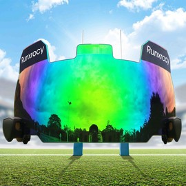 Runxrocy Football Visor for Helmet Football Visor Eye Shield Universal Fit Outdoor Sports Protective Eye Shield for Helmet Include with Visor Clips