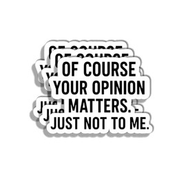 (3pcs) Funny Quote Sticker – Sarcastic Humor Decal for Laptop, Water Bottle, Notebook – Durable Waterproof Vinyl, Gift Idea