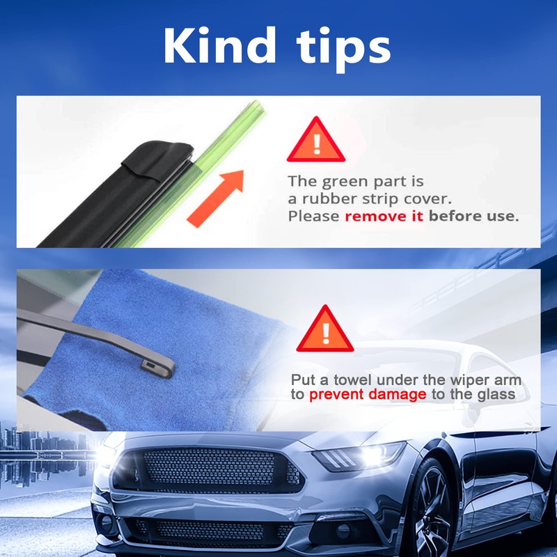 RAINTOK Windshield Wiper Blade Replacement for Toyota 4Runner 2010-2022 Original