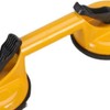 Yellow 2 Jaw Suction Cup Aluminium Alloy Professional Double Jaw