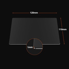HEPHI3D Magnetic PEI Spring Steel Build Plate for TINA2S 3D Printers, Heatable, 1pc