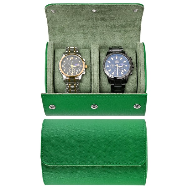 Watch Roll Travel Case for Men and Women- 2 Watch