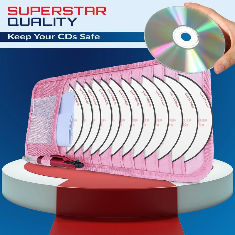 Fancy Mobility CD Case Holder for Car - Sun Visor