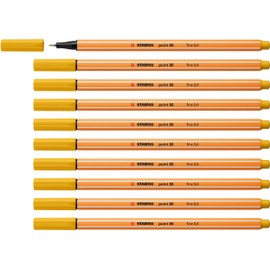 Fineliner - STABILO point 88 - Pack of 10 - Curry