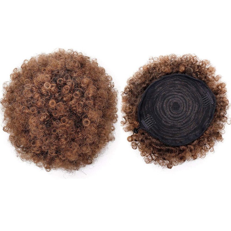 AISI QUEENS Synthetic Afro Puff Drawstring Ponytail Bun Extension Hairpieces