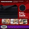 AIDEA Microfiber Cleaning Cloth Black 50PK, Microfiber Towels for Cars,