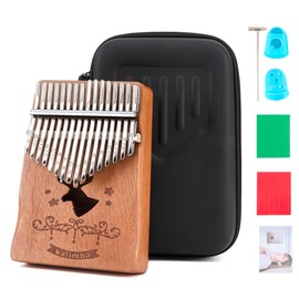 CONJURER Kalimba 17 Key Thumb Piano, Coffee Deer